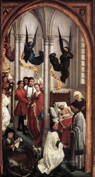  right Works - Seven Sacraments right wing Rogier van der Weyden